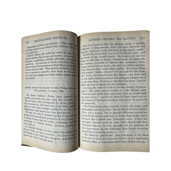 Antique Miscellaneous Writings 1883-1896 By Mary Baker Eddy Hardcover Book - Picture 11 of 16